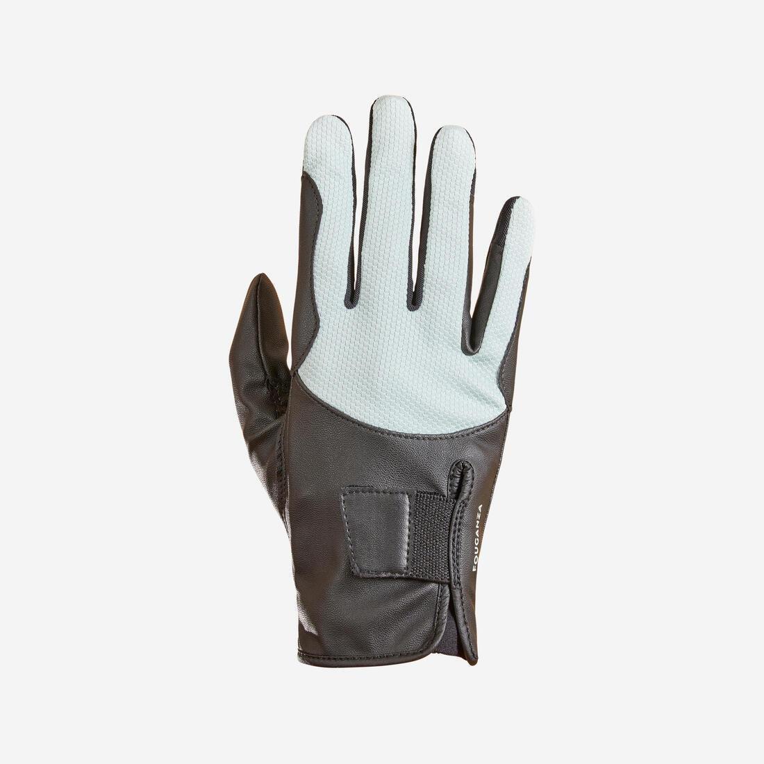 TURQUIN BLUE 560 Kids' Horse Riding Gloves, , large image number 1