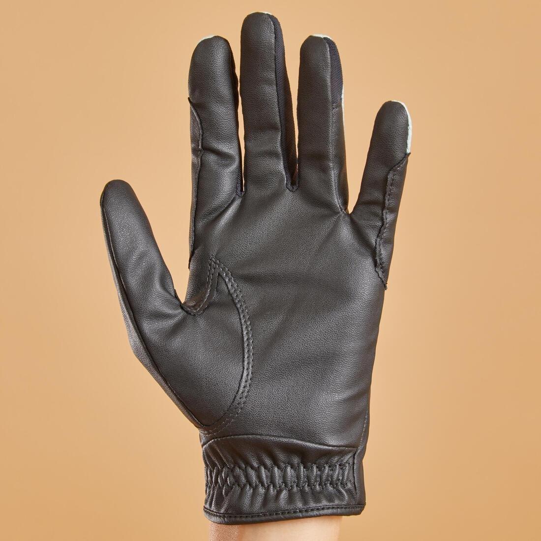 TURQUIN BLUE 560 Kids' Horse Riding Gloves, , large image number 6
