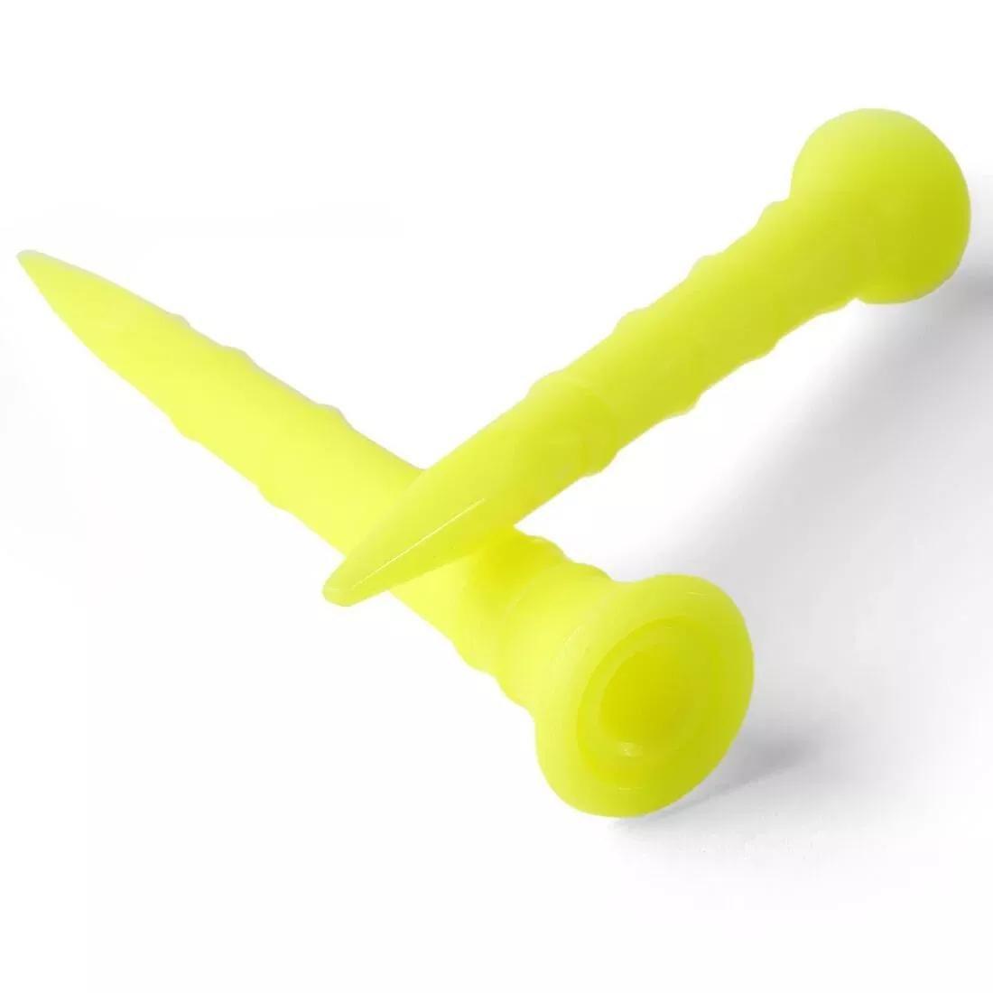 Golf Plastic Tees X10 70Mm - Inesis 500, Yellow, No Color, large image number 0