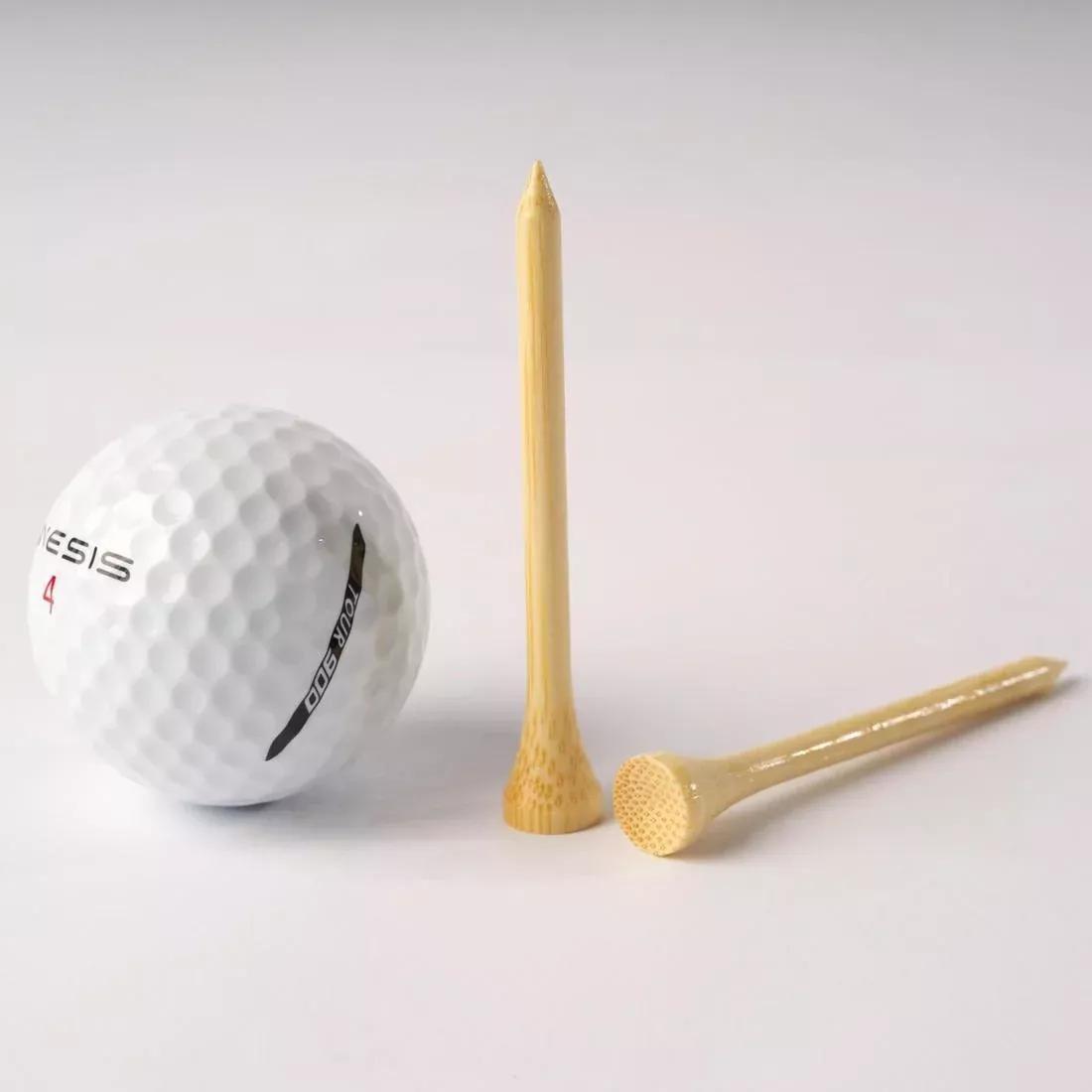 DEFAULT Golf Tees x25 Bamboo 70 mm - INESIS, No Color, large image number 1