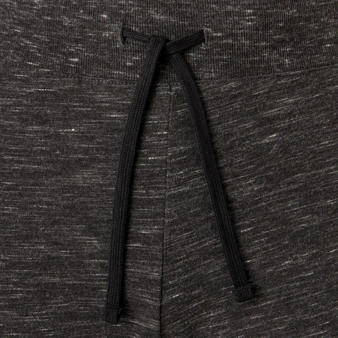 Warm Slim-Fit Fitness Jogging Bottoms with Zippe Pockets, Grey, No Color, large image number 4