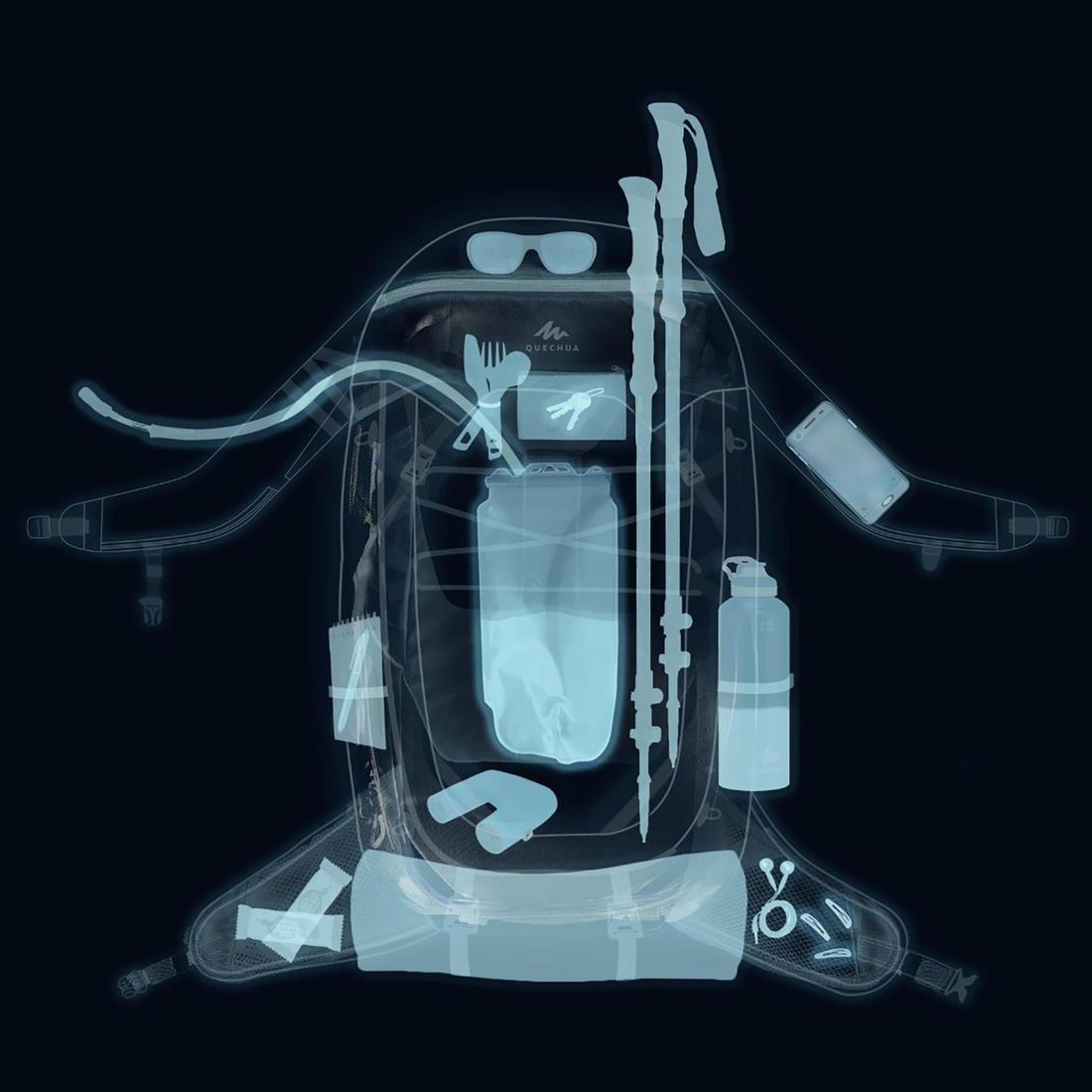 Kids Hiking Backpack - MH500, Navy, No Color, large image number 2