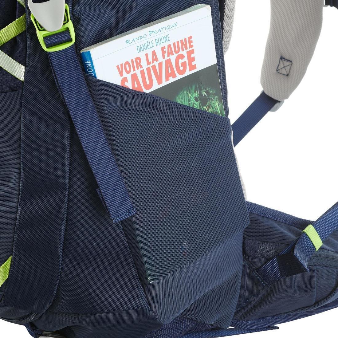 Children's Hiking Backpack MH500, Navy, No Color, large image number 7
