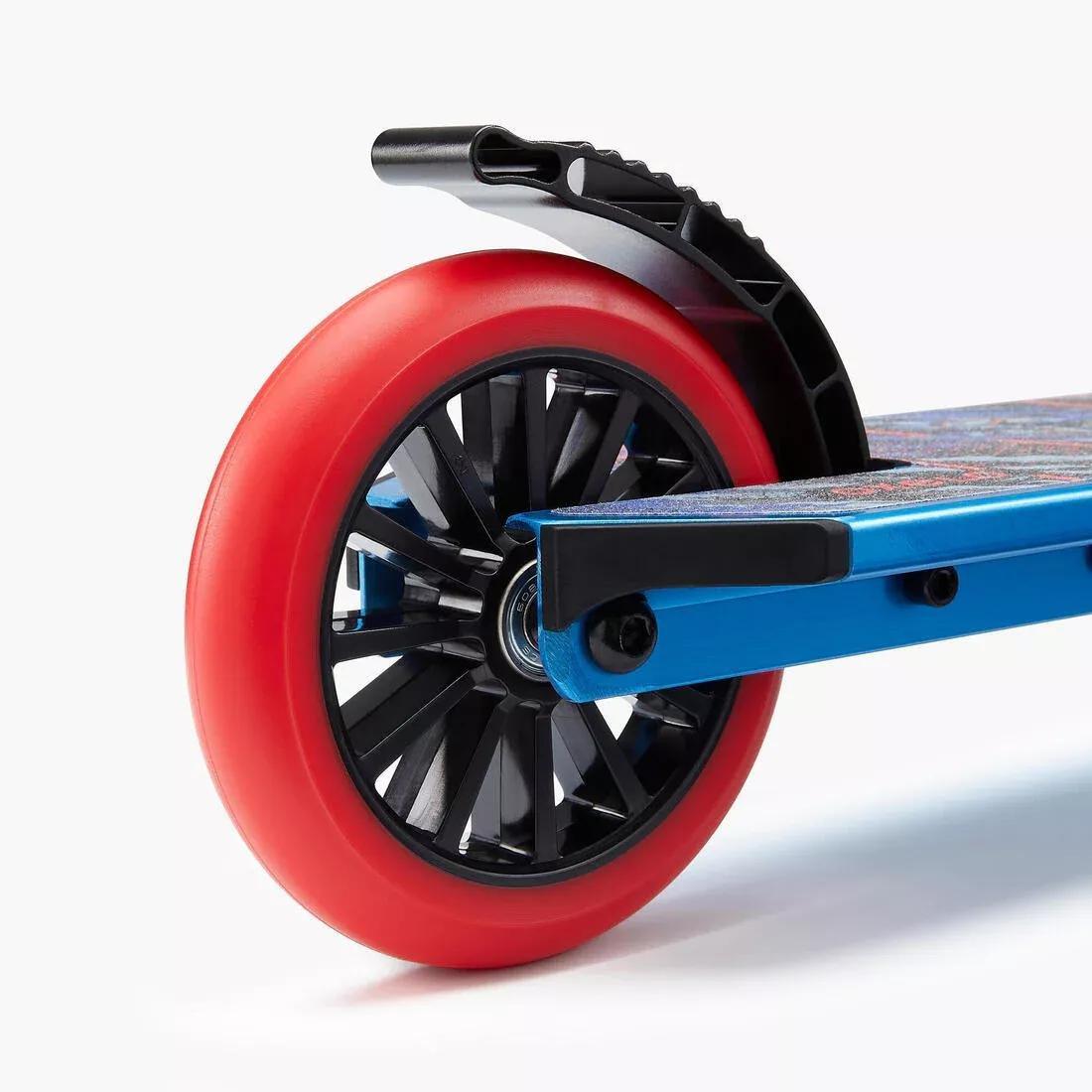 MID5 Kids' Scooter with Handlebar Brake and Suspension, Tribal Graphic, Blue, No Color, large image number 7