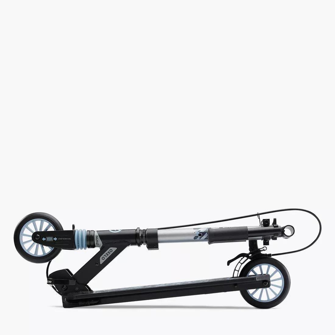 MID5 Kids' Scooter with Handlebar Brake and Suspension, Tribal Graphic, Blue, No Color, large image number 10