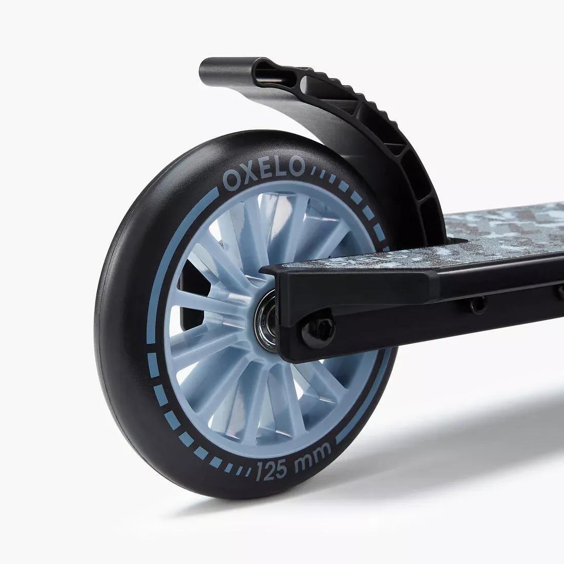 MID5 Kids' Scooter with Handlebar Brake and Suspension, Tribal Graphic, Blue, No Color, large image number 13