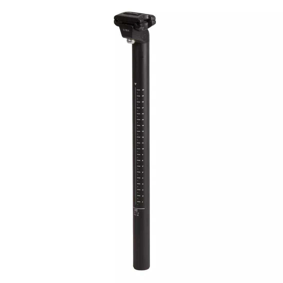 31.6 mm 350 mm / 400 mm Aluminium Seat Post with Clamp, Black, No Color, medium