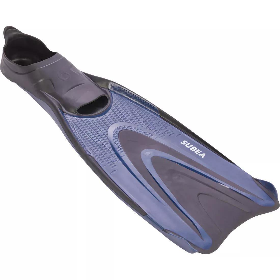 Scd 500 Scuba Diving Fins, Deep Navy Blue, No Color, medium