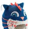 WED'ZE - Kids Unisex Monstercat Skiing Peruvian Hat, Blue