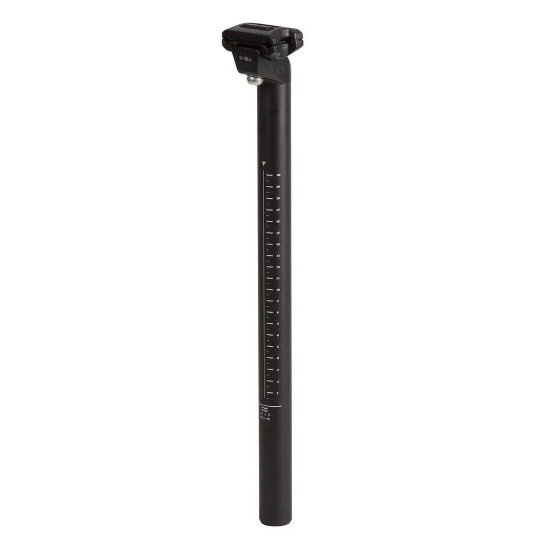 ROCKRIDER--SEATPOST 29.8 350MM RAIL BLACK, No Color, medium