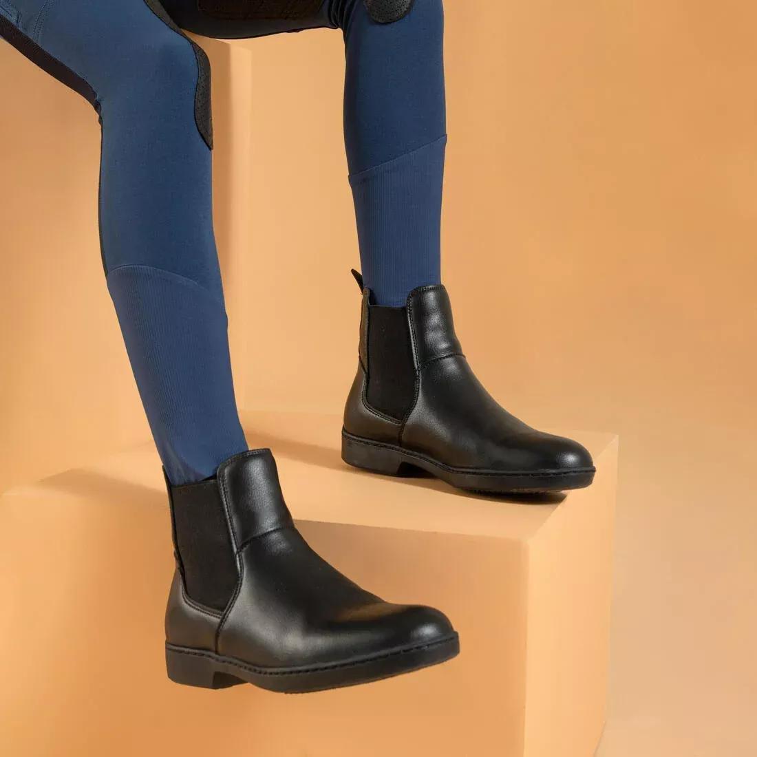 Kids Unisex Horse Riding Mesh Jodhpurs/Navy, Linen, No Color, medium