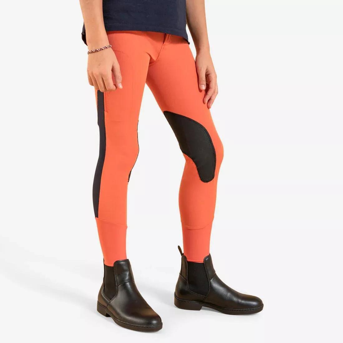 Kids Unisex Horse Riding Mesh Jodhpurs/Navy, Linen, , large image number 7