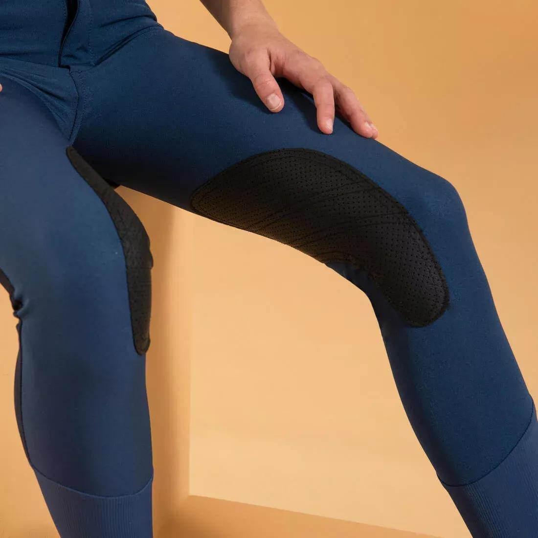 Kids Unisex Horse Riding Mesh Jodhpurs/Navy, Linen, , large image number 12