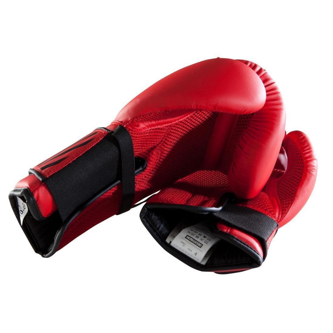 Kids' Boxing Bag Gloves Set, Red, No Color, large image number 2