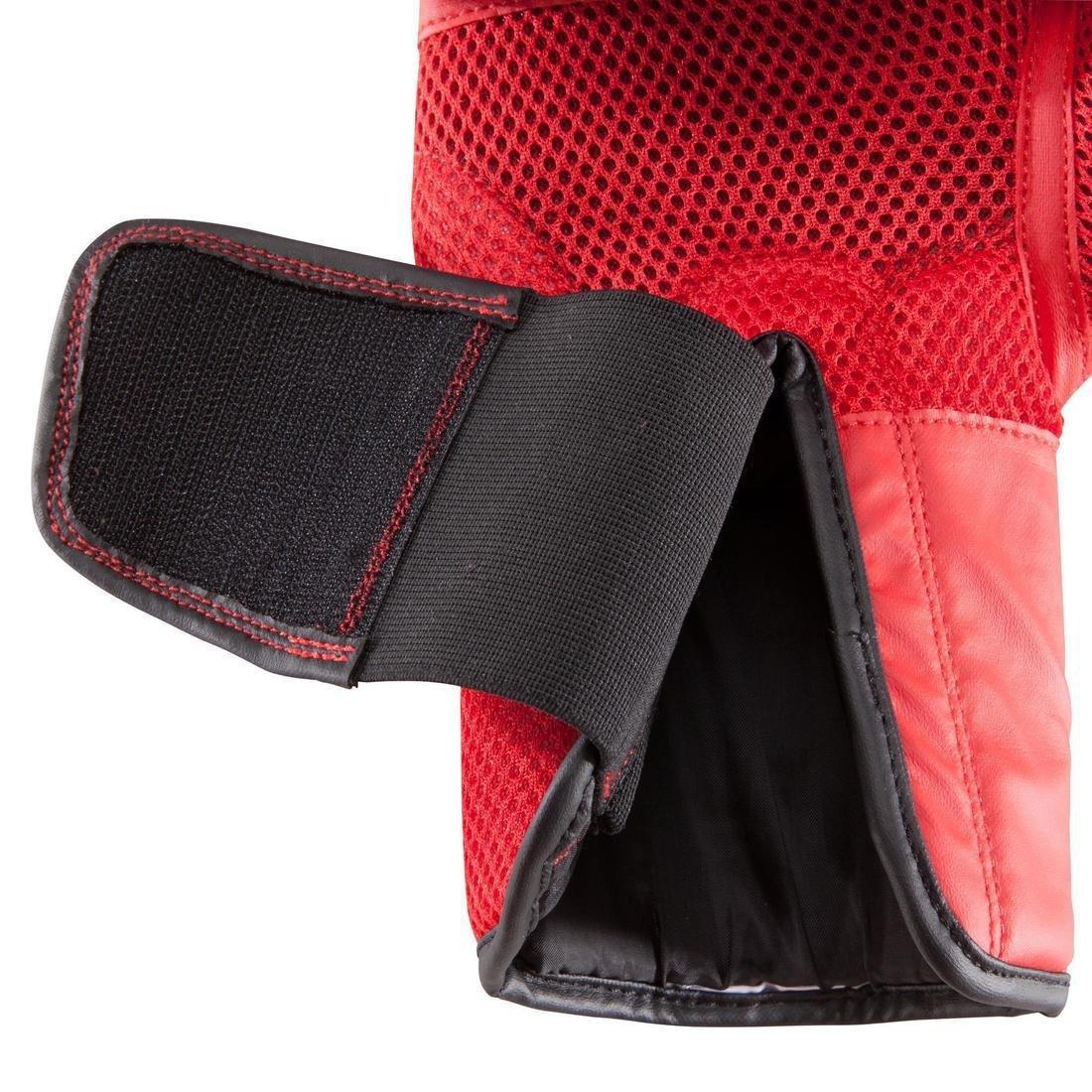Kids' Boxing Bag Gloves Set, Red, No Color, large image number 4