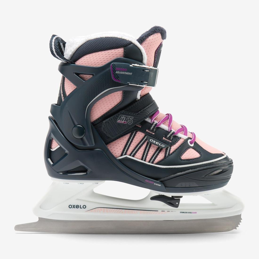 Kids Ice Skates Fit - 500, Pink, No Color, large image number 1