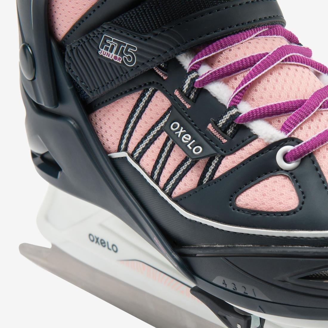 Kids Ice Skates Fit - 500, Pink, No Color, large image number 5