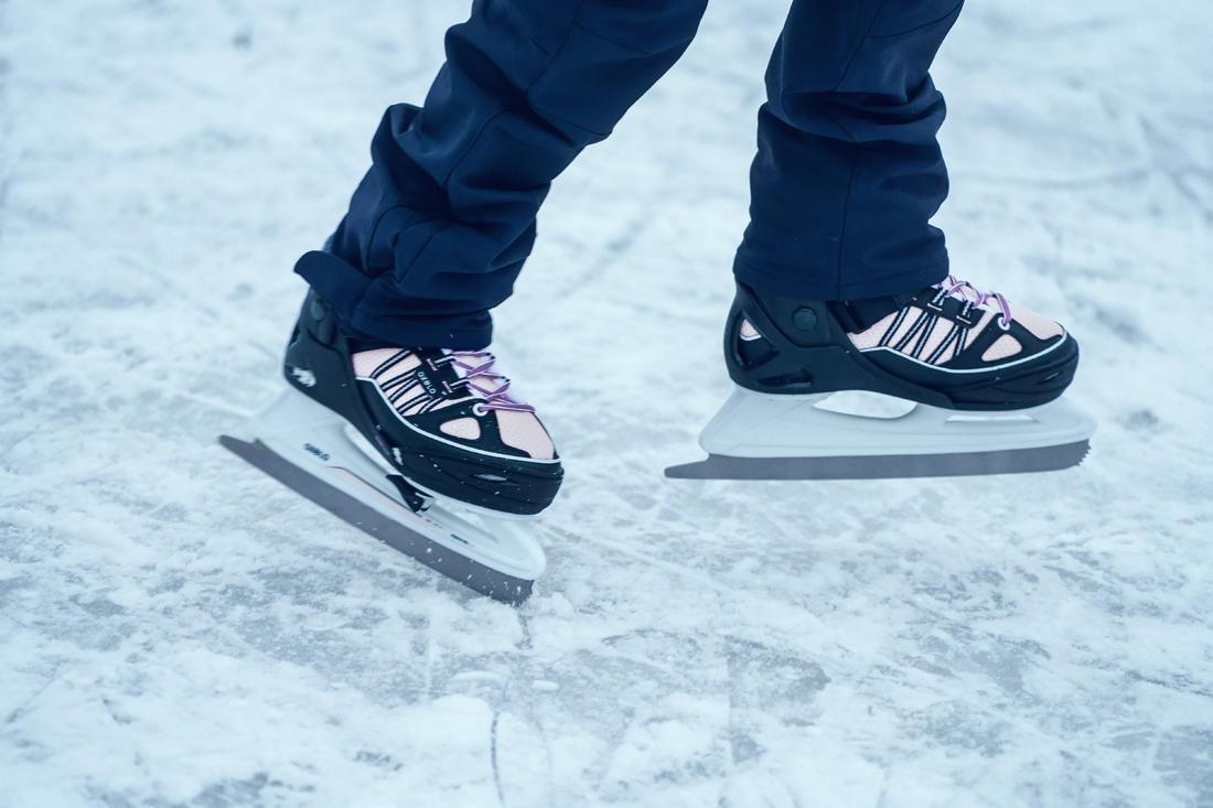 Kids Ice Skates Fit - 500, Pink, No Color, large image number 8