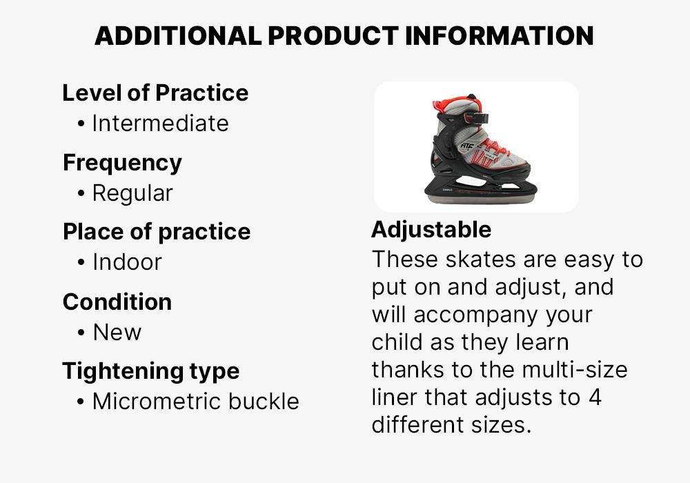 PEARL GREY Kids' Ice Skates Fit 500 - Blue/Pink, No Color, large image number 1