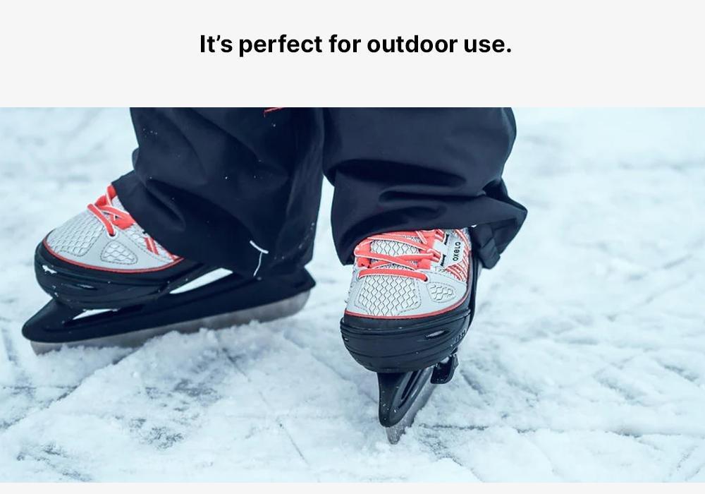 PEARL GREY Kids' Ice Skates Fit 500 - Blue/Pink, No Color, large image number 4