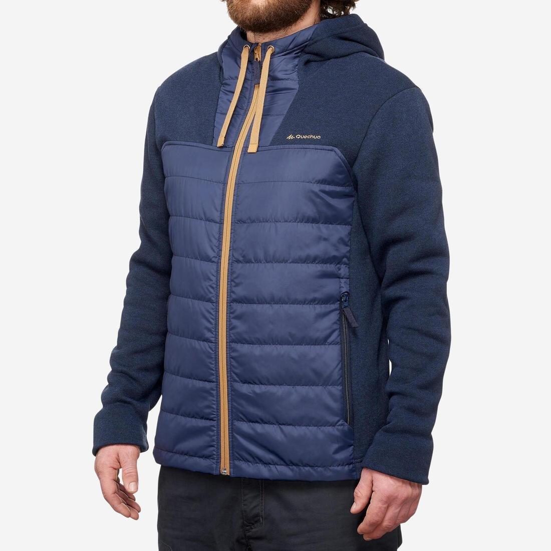 QUECHUA - ArpenazHybridMens Hiking Pullover, Dark Blue