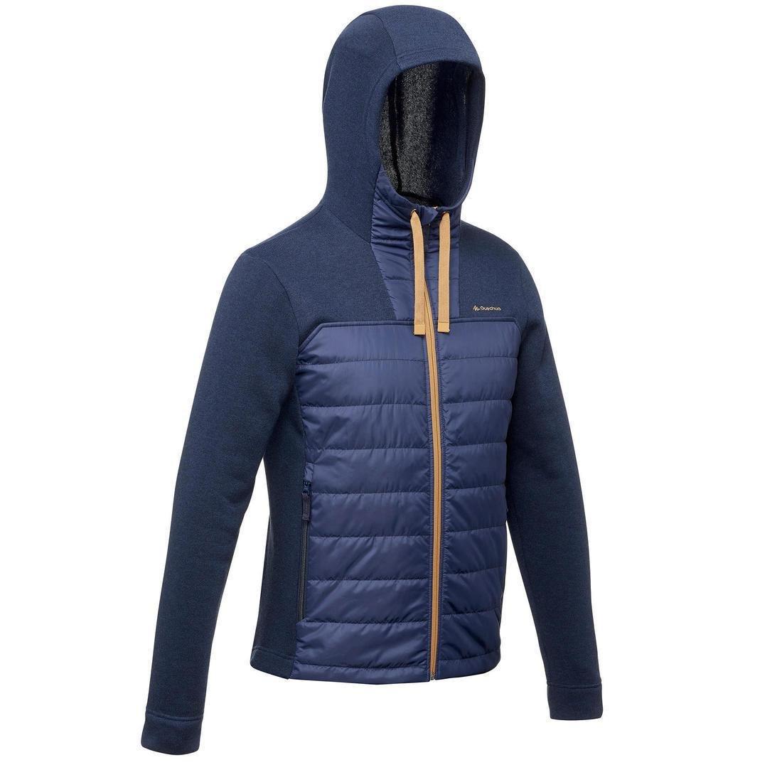 QUECHUA - ArpenazHybridMens Hiking Pullover, Dark Blue