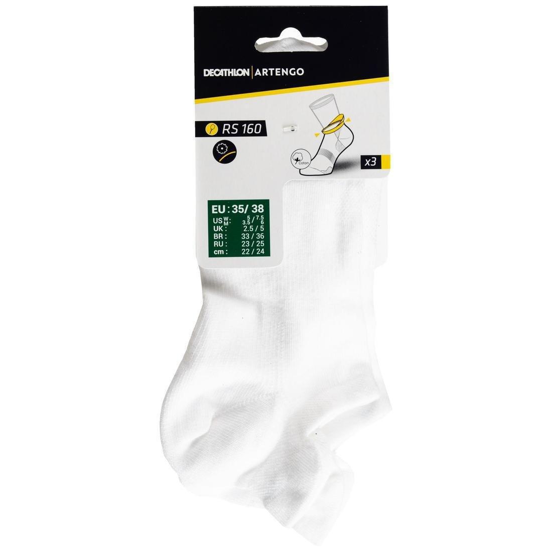 Unisex Tri-Pack Sports Socks, Snow White, No Color, medium