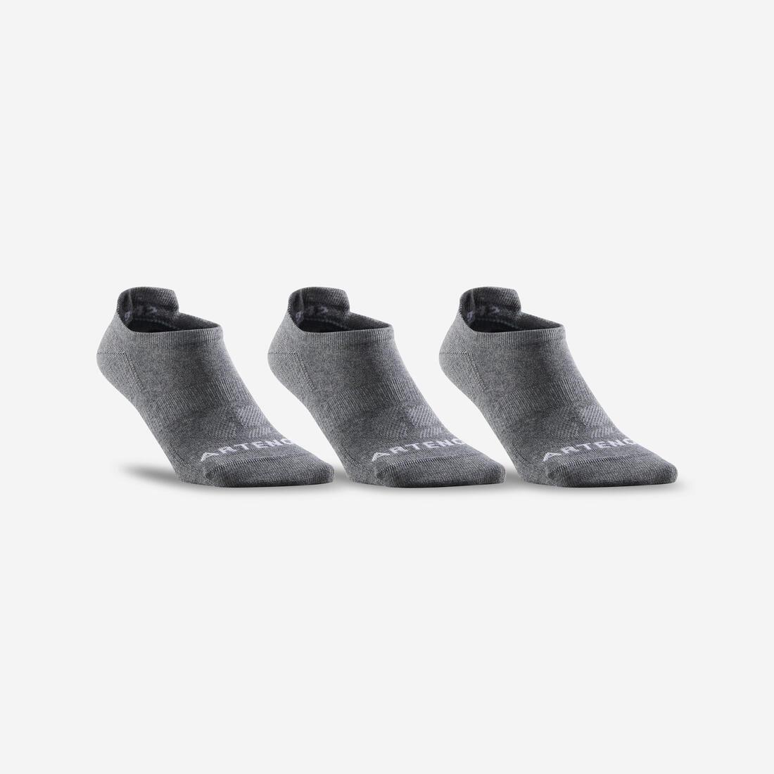Unisex Rs 160 Low Sports Socks Tri-Pack, Granite, No Color, medium