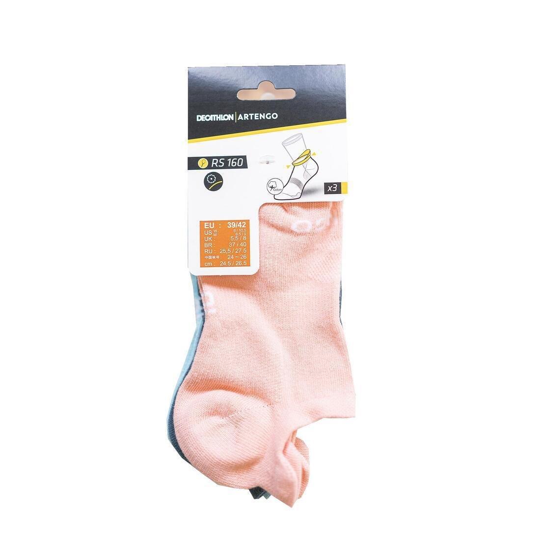 Unisex Rs 160 Low Sports Socks Tri-Pack, Granite, No Color, large image number 4