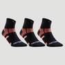 ARTENGO - Unisex Rs 560 Mid Sports Socks Tri-Pack, Black