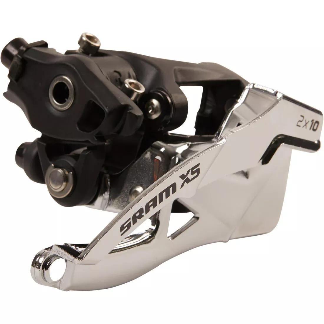 Front Derailleur 2x10 31.8 Top and Down Pull Clamp-on Sram X5, No Color, large image number 0