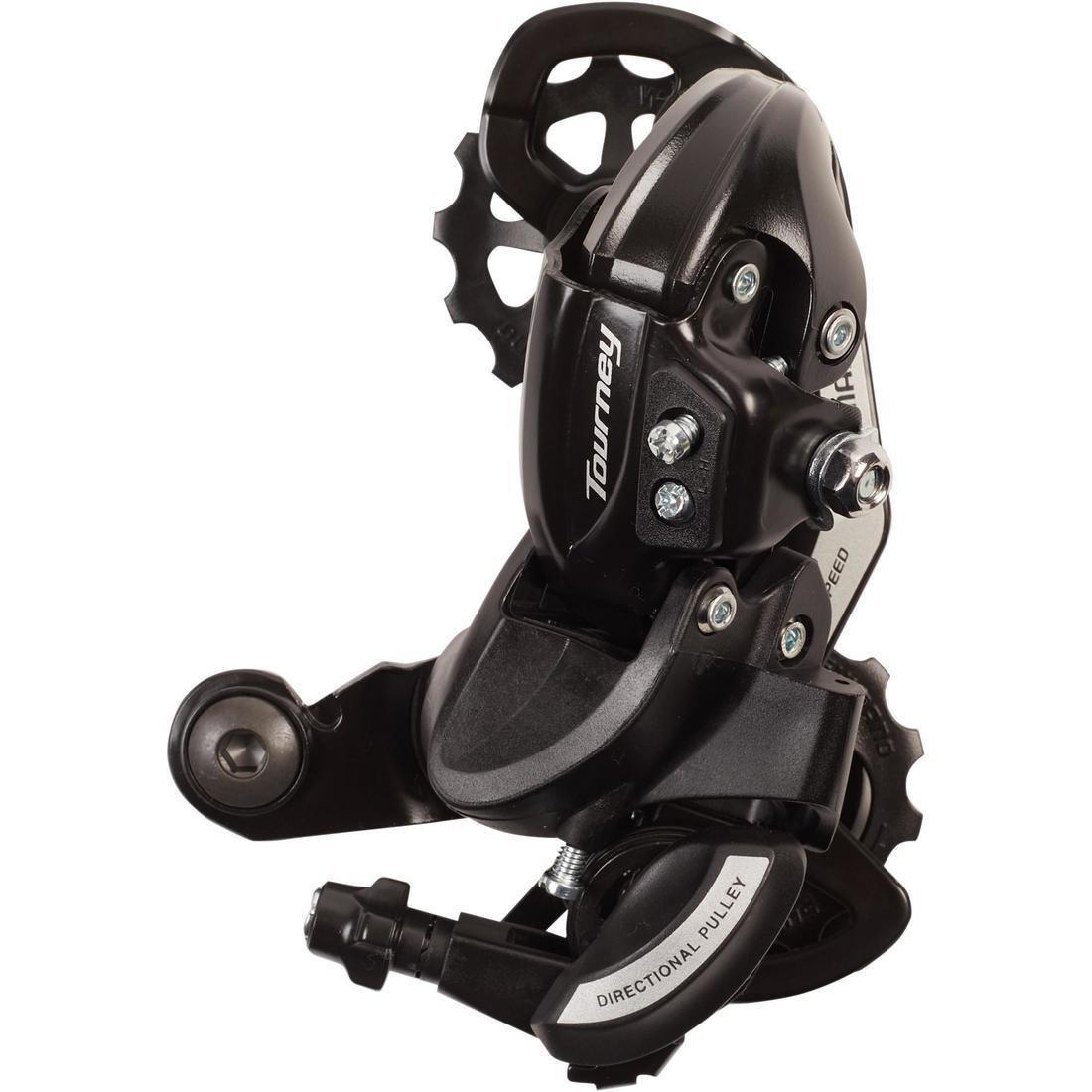 6/7-Speed Rear Derailleur - Tourney Ty500, Black, No Color, large image number 1