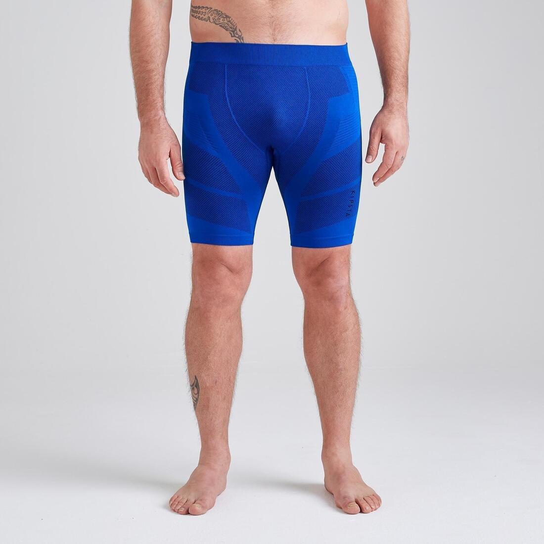 INDIGO BLUE Men's Football Undershorts Keepdry 500, , large image number 1