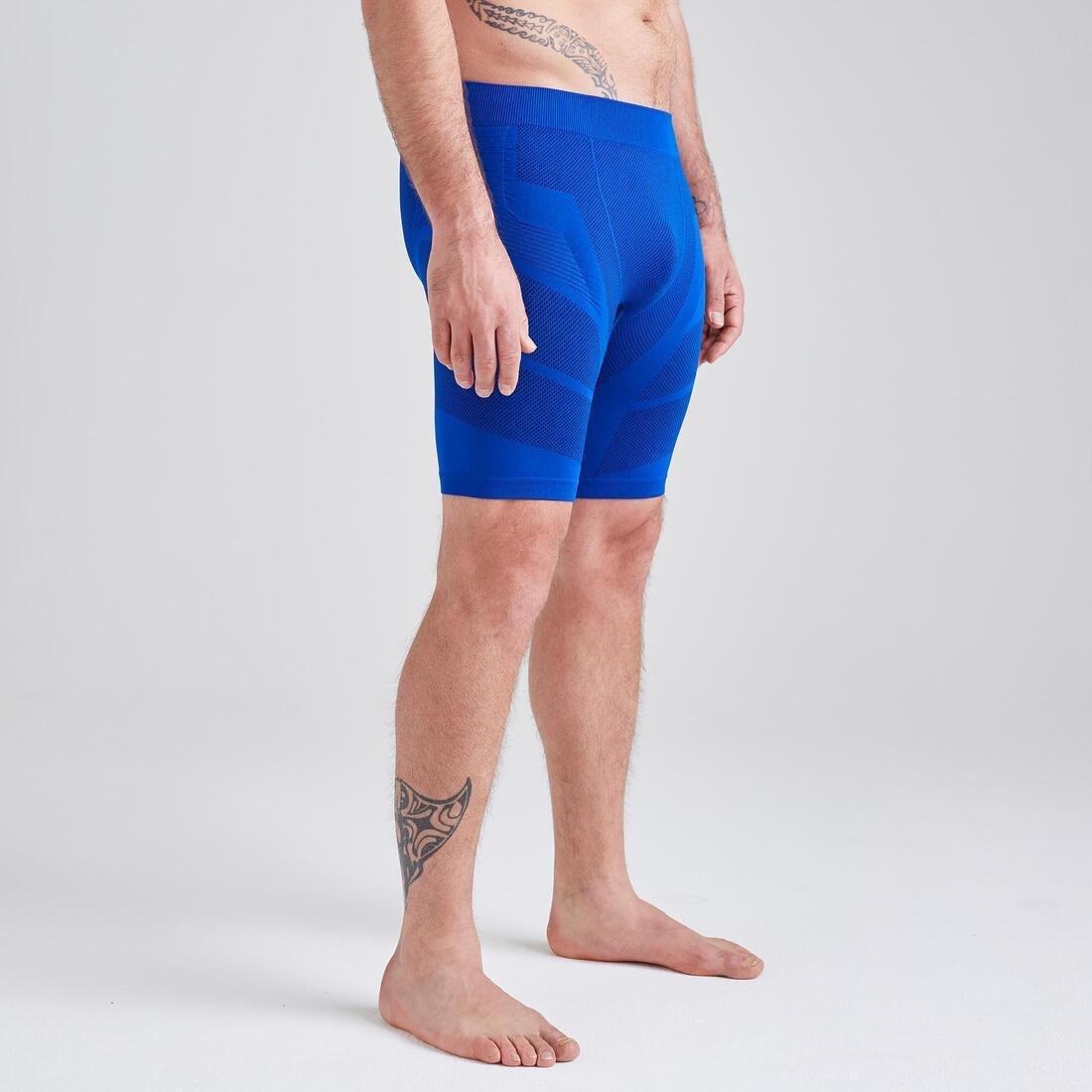 INDIGO BLUE Men's Football Undershorts Keepdry 500, , large image number 2