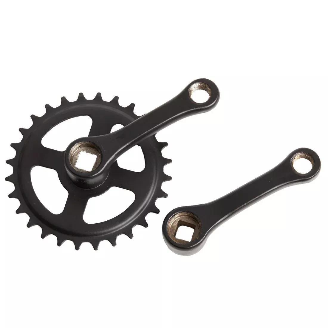 BLACK 90 mm 28 Tooth Single Chainset, No Color, medium