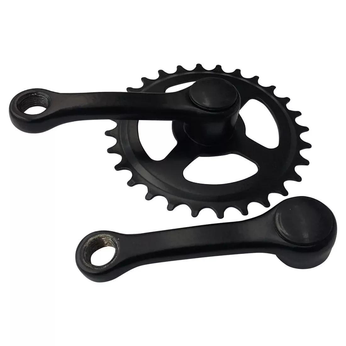 BLACK 90 mm 28 Tooth Single Chainset, No Color, medium