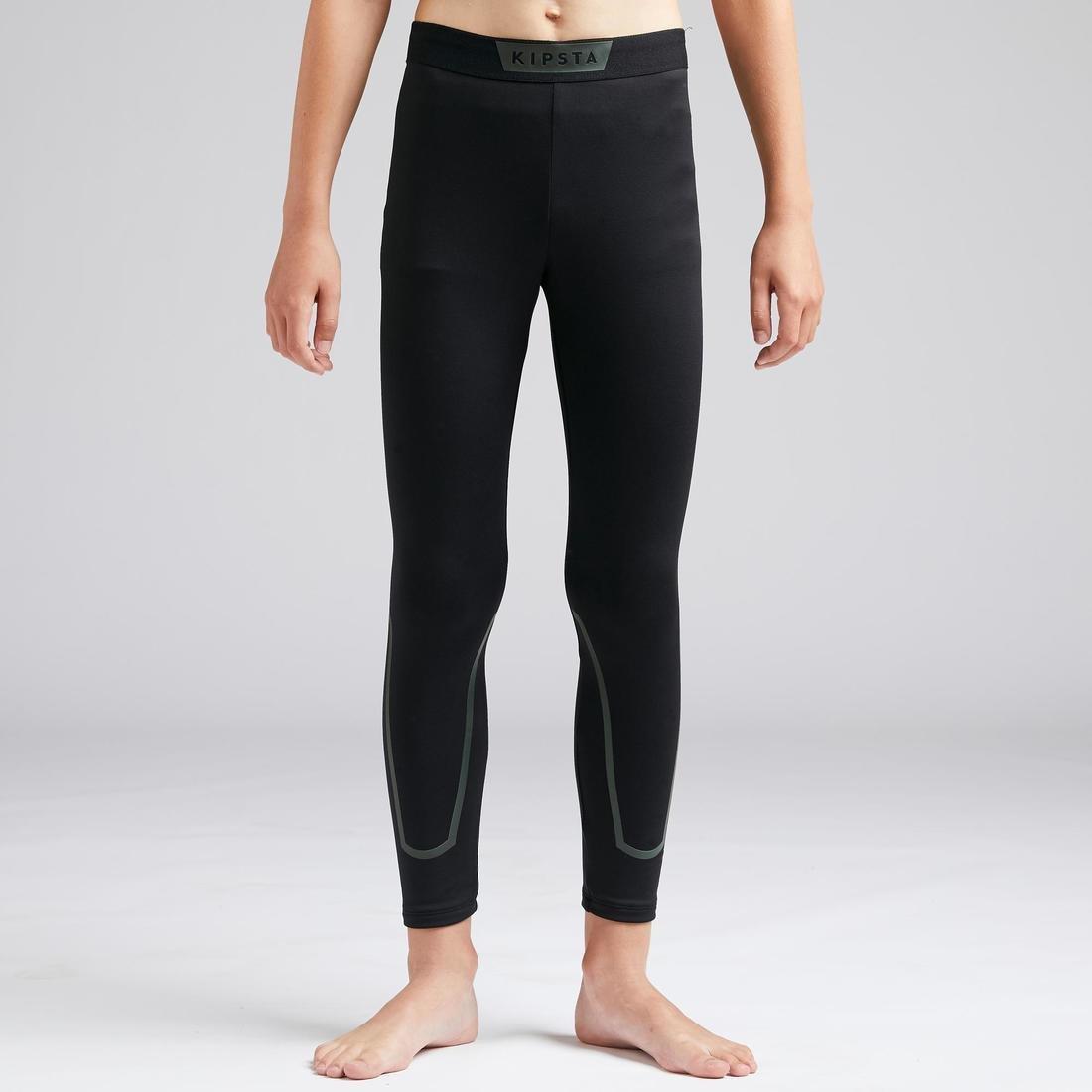Kids Warm Football TightKeepdry100 , Black, , large image number 1