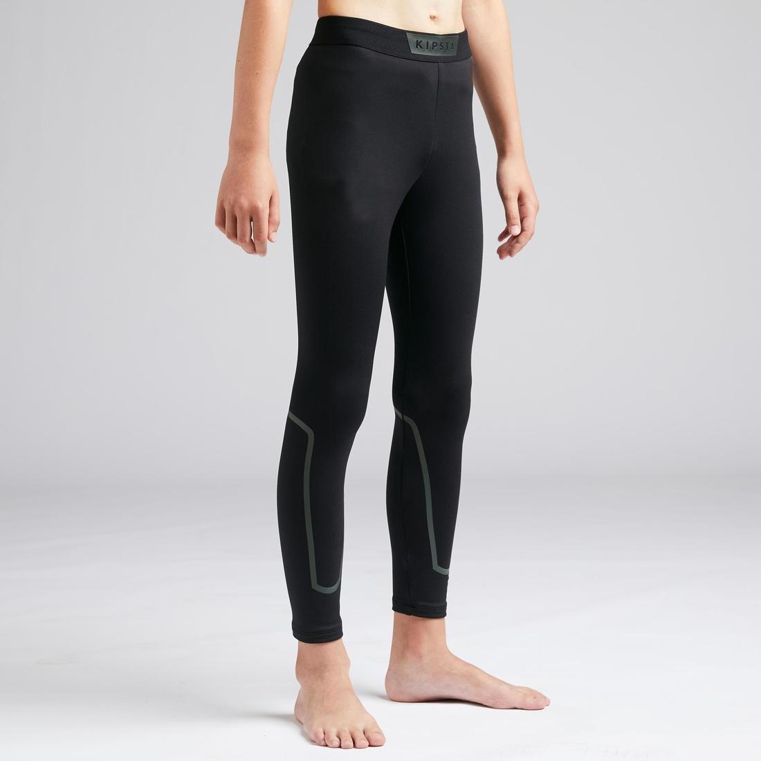 Kids Warm Football TightKeepdry100 , Black, , large image number 2