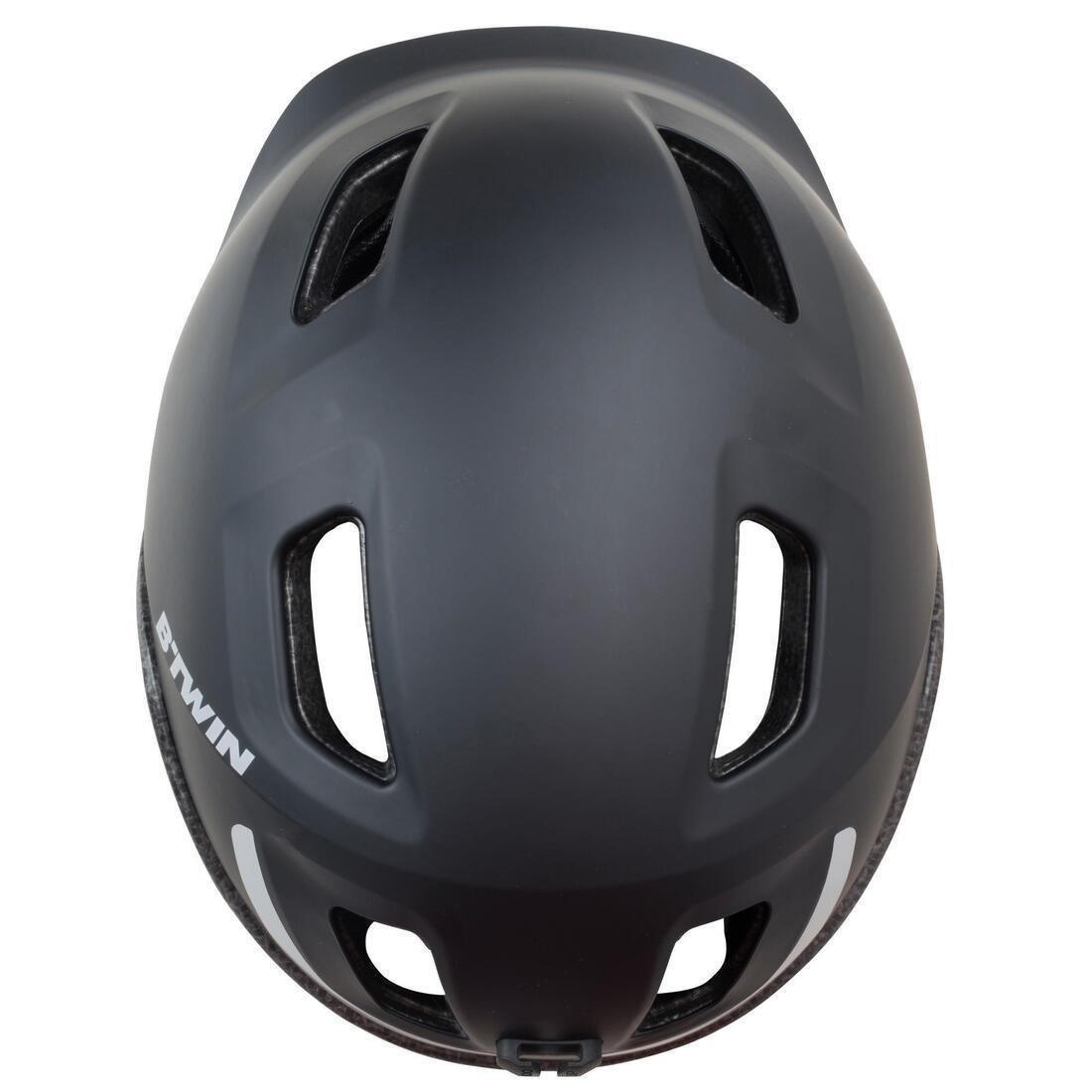 BLACK Adults Cycling Helmet - 100 Series, No Color, large image number 4