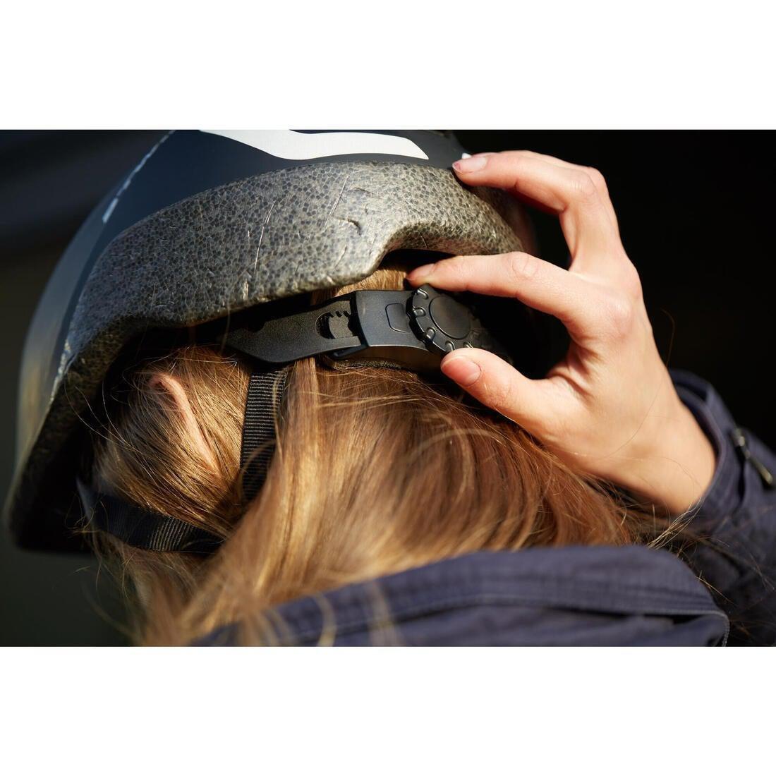 BLACK Adults Cycling Helmet - 100 Series, No Color, large image number 5