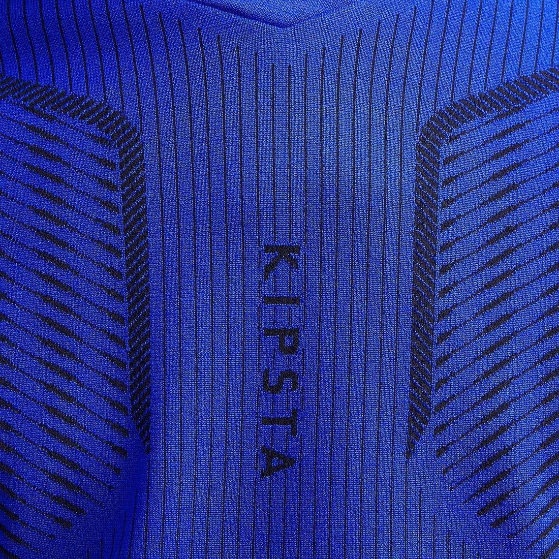 Kids Long-Sleeved Base Layer Football Top - Mottled, Bright Indigo, , large image number 14