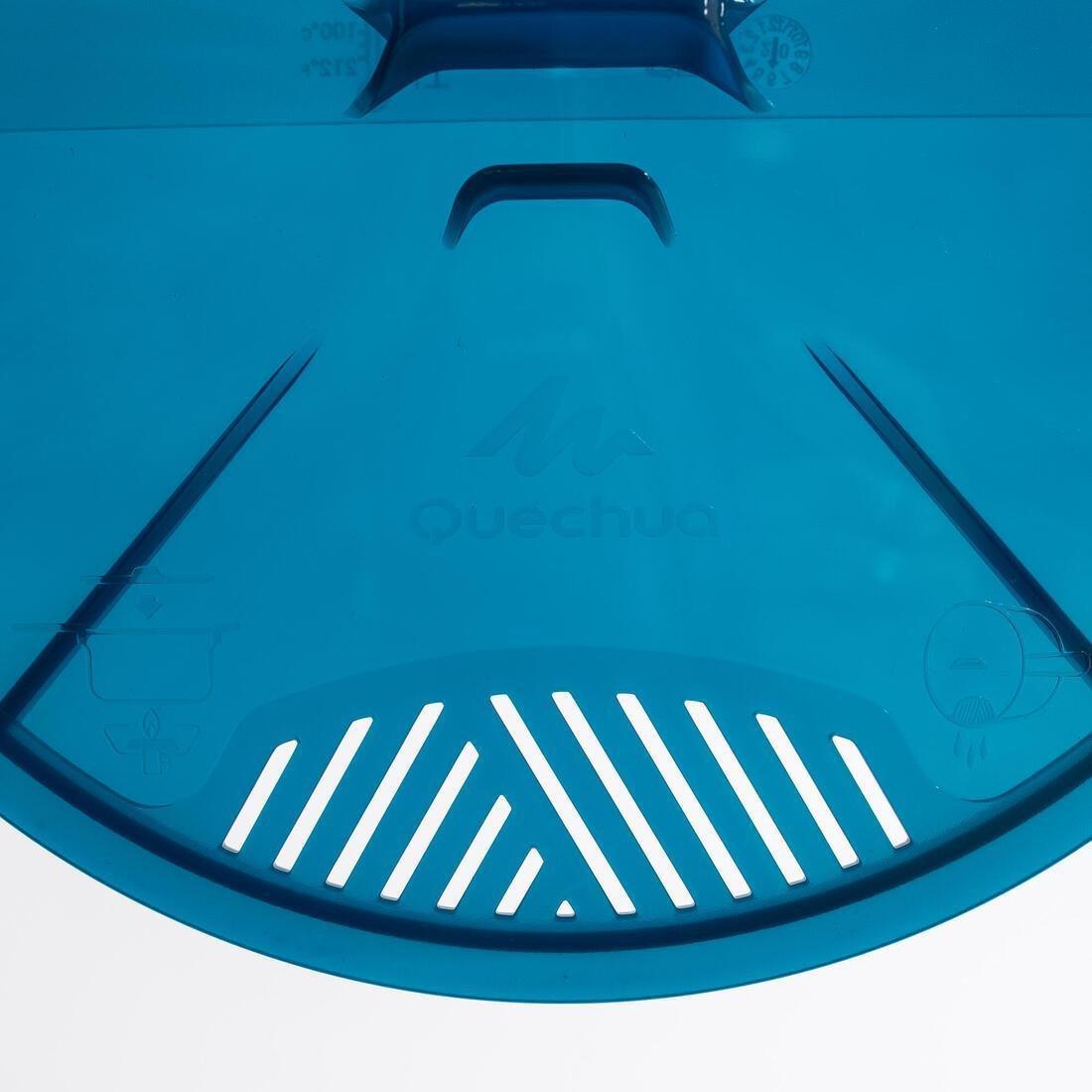 Hiker's Camping Stainless Steel Cooking Set MH100 4 People, Dark Grey, No Color, medium