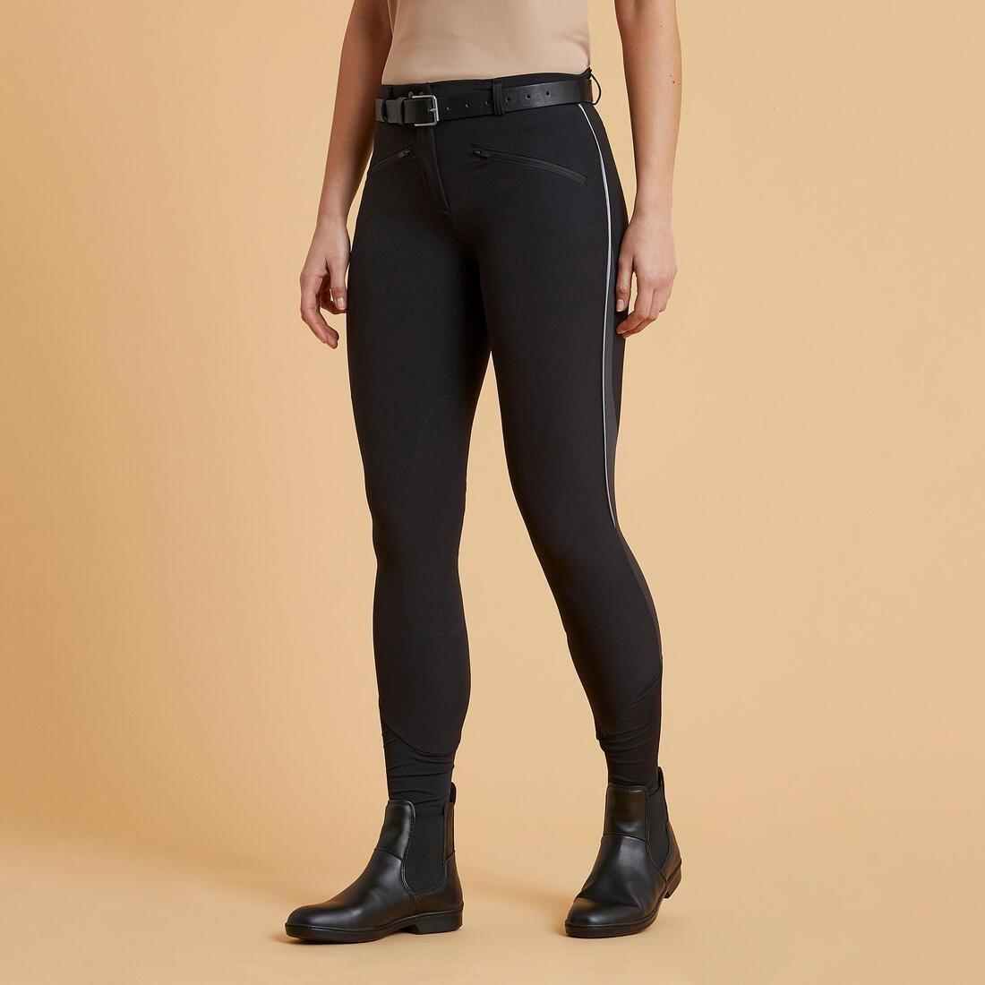 500 MeshWomens Lightweight Horse Riding Jodhpurs, Black, , large image number 0