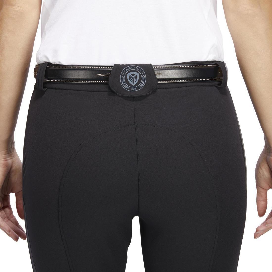 500 Mesh Women's Lightweight Horse Riding Jodhpurs, Black, No Color, large image number 6