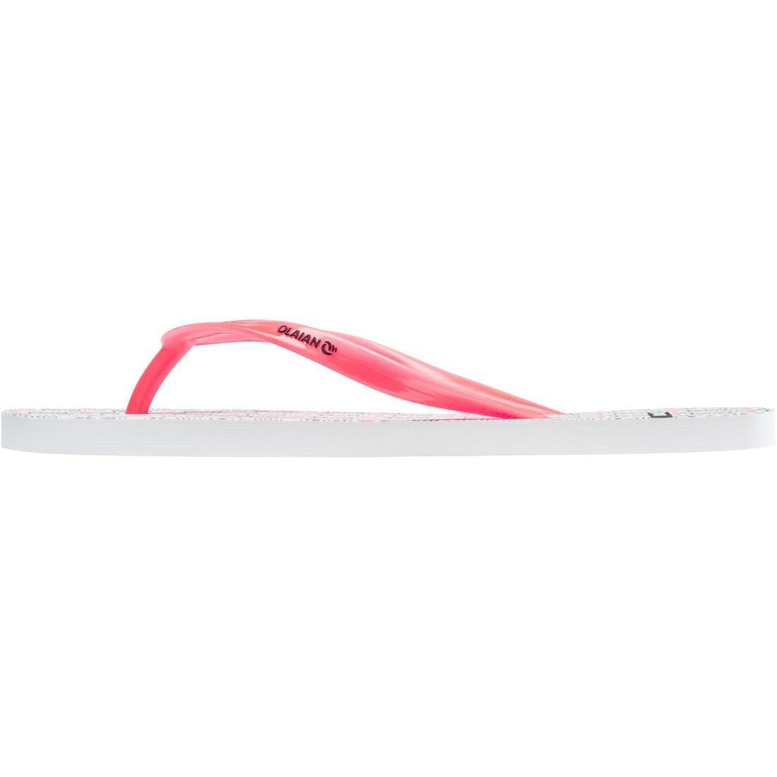 TO100 Women's Flip-Flops, Maupiti Print, Black, No Color, large image number 8