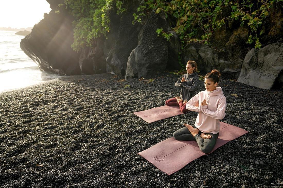 Comfort Yoga Mat - Jungle, Bordeaux, No Color, large image number 12