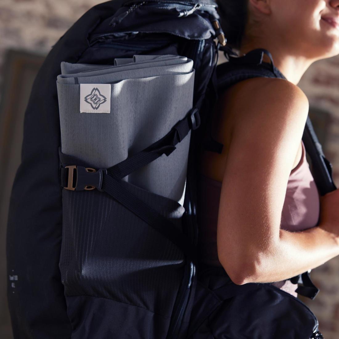 Travel Yoga Mat, Grey, No Color, large image number 2