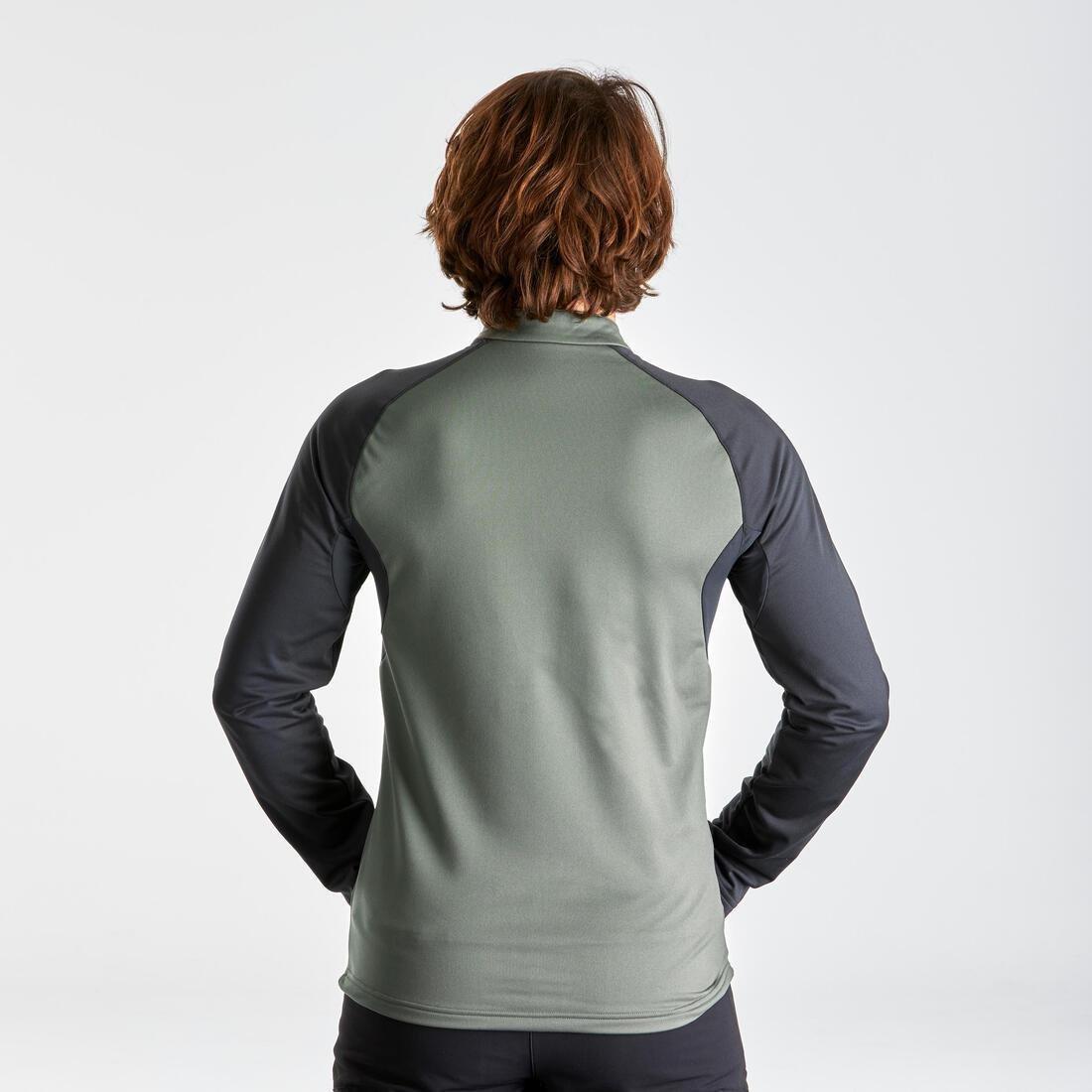 PRUSSIAN BLUE Men's hiking long-sleeved warm T-shirt - SH100, , large image number 13