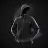 QUECHUA - Men Warm Hiking Fleece Jacket Sh500, Black