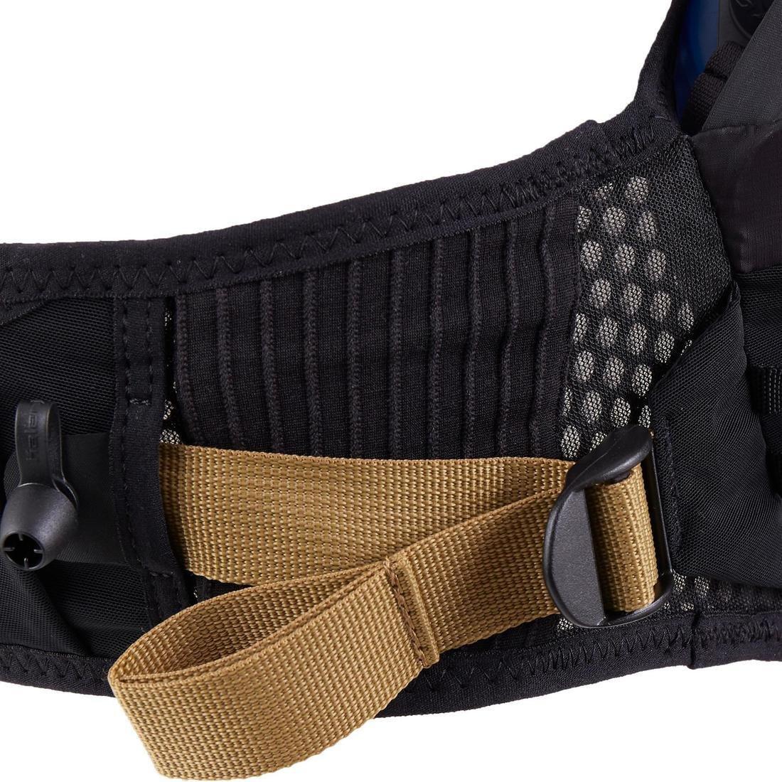 TRAIL RUNNING HYDRATION BELT 2 X 500 ML SOFT FLASK - BLACK/BRONZE, , large image number 8